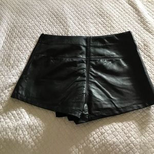 Free People faux leather skirt